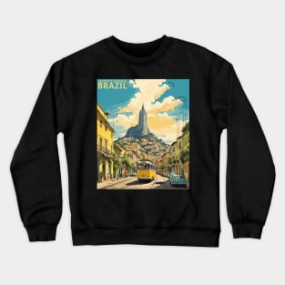 Distrito Federal Brazil Vintage Tourism Travel Poster Art Crewneck Sweatshirt